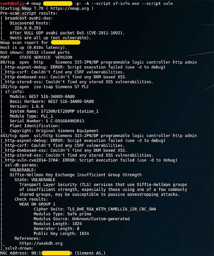 penetration test on a PLC
